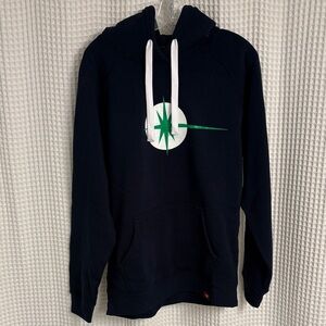 Sportiqe Men's Navy Graphic Hoodie ~ Size Large ~ NWT